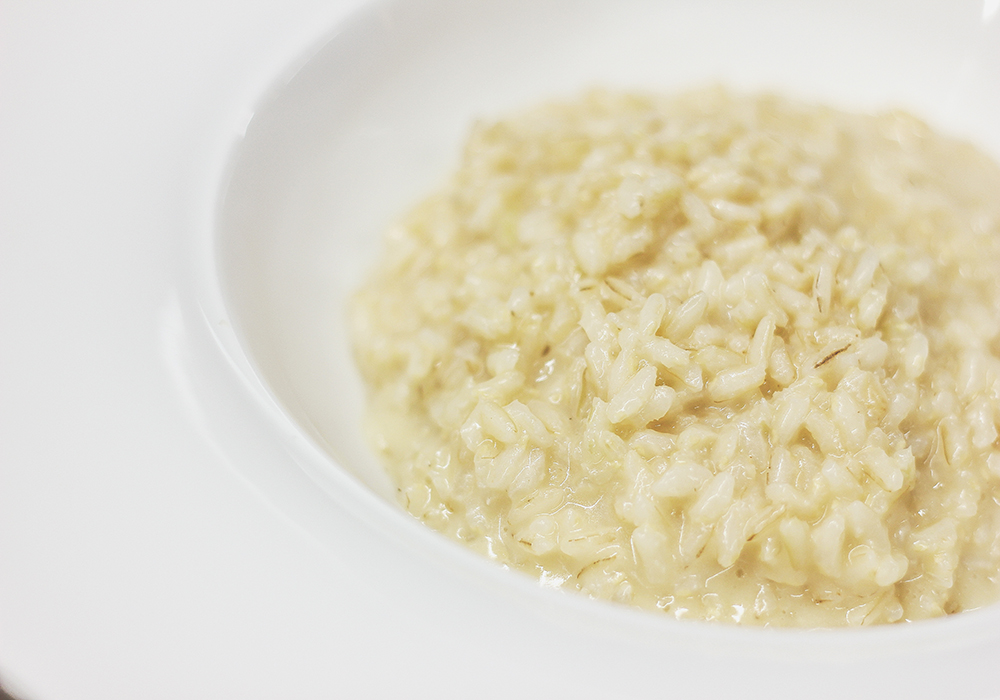 Risotto agli asparagi e speck