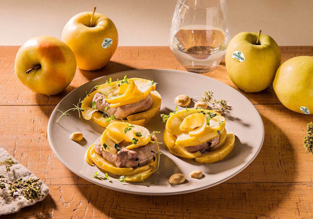 Filetto di maiale con mele Golden