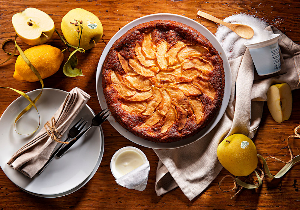 Torta di mele e yogurt light