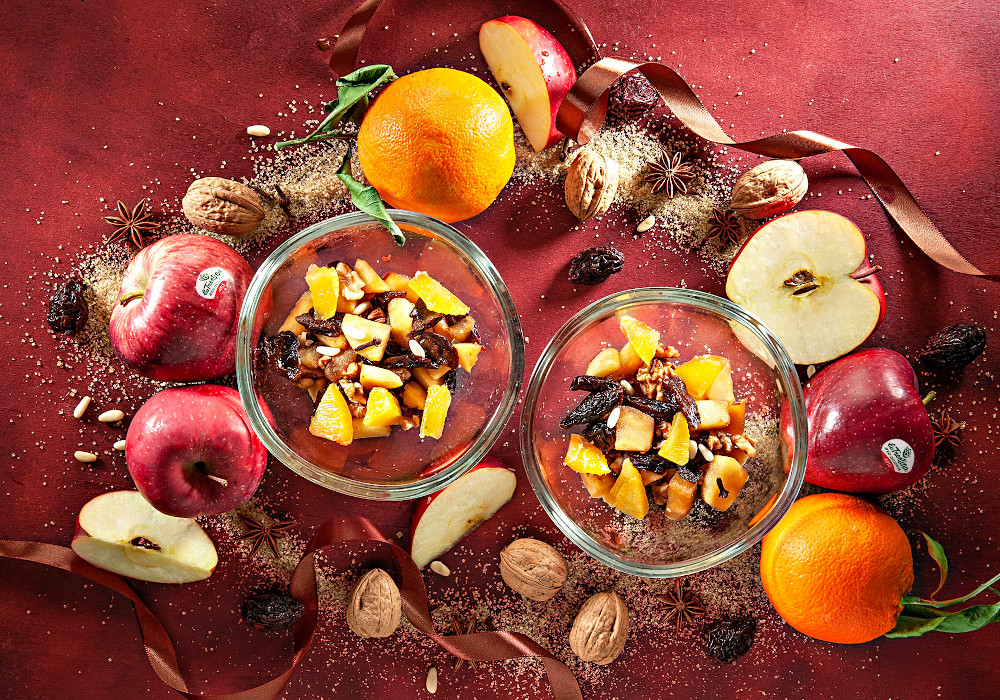 Macedonia tiepida delle feste