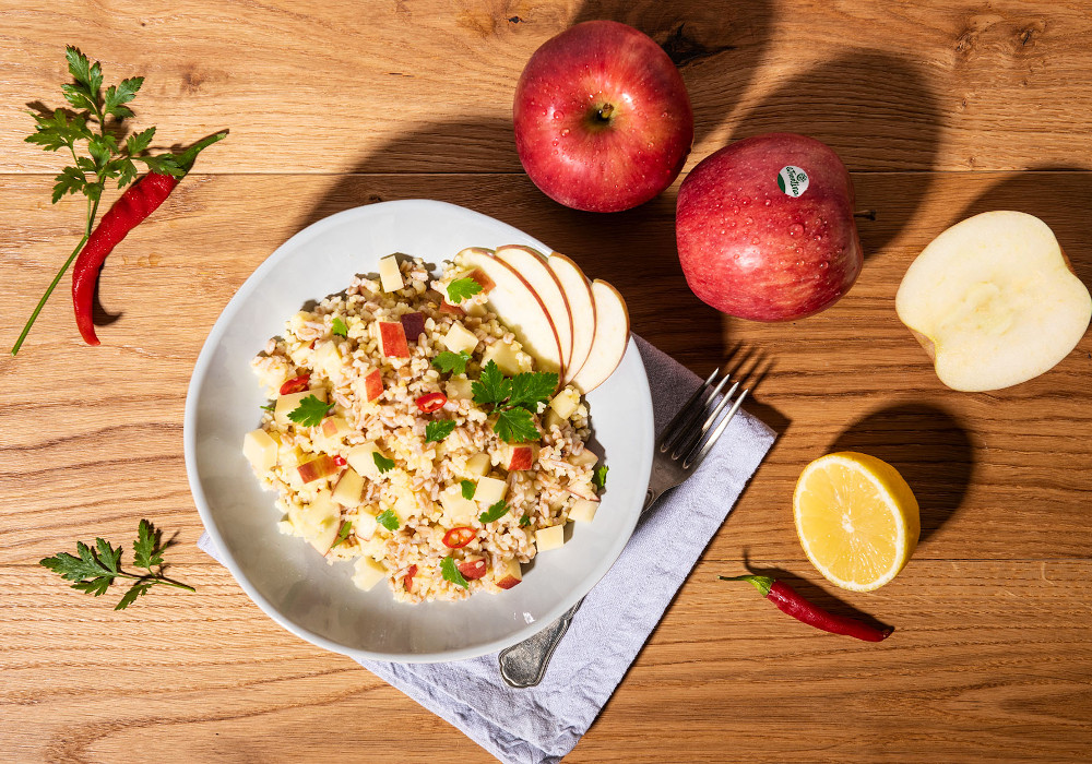 Insalata di mele e cereali