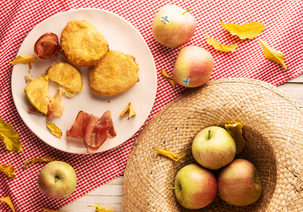 Cotolette di mele allo speck