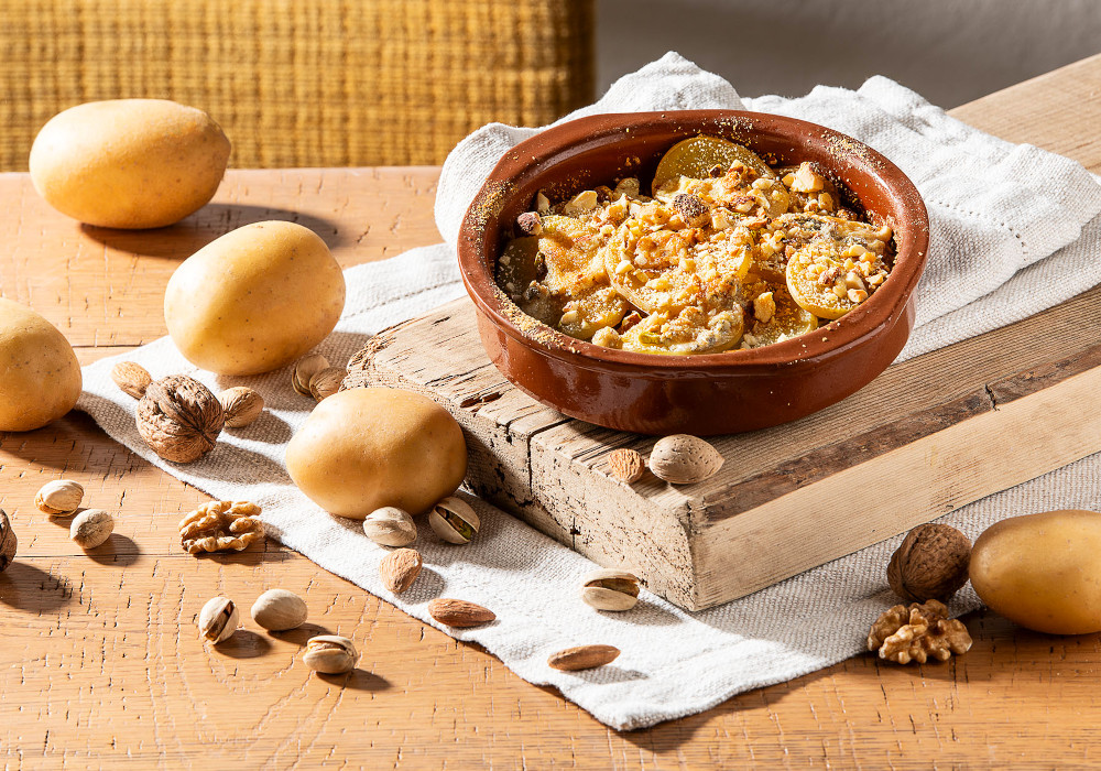 Gratin di patate Montagnine e Gorgonzola