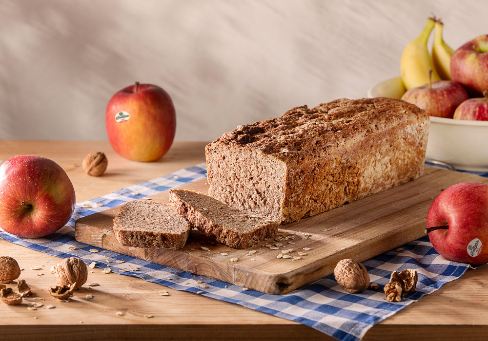 Pagnotta dolce alle noci e mele