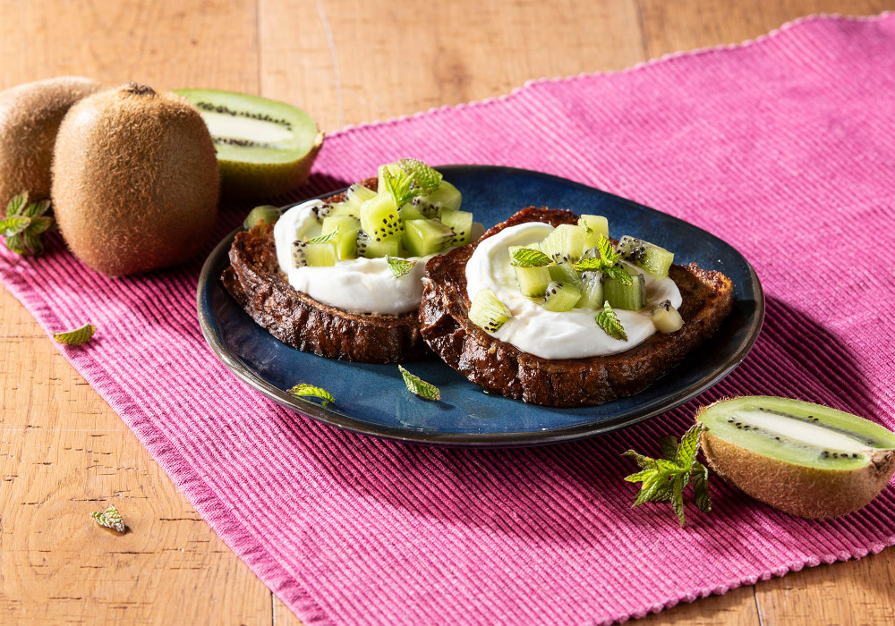 French toast con kiwi