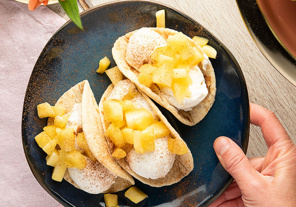 Tacos dolci alle mele