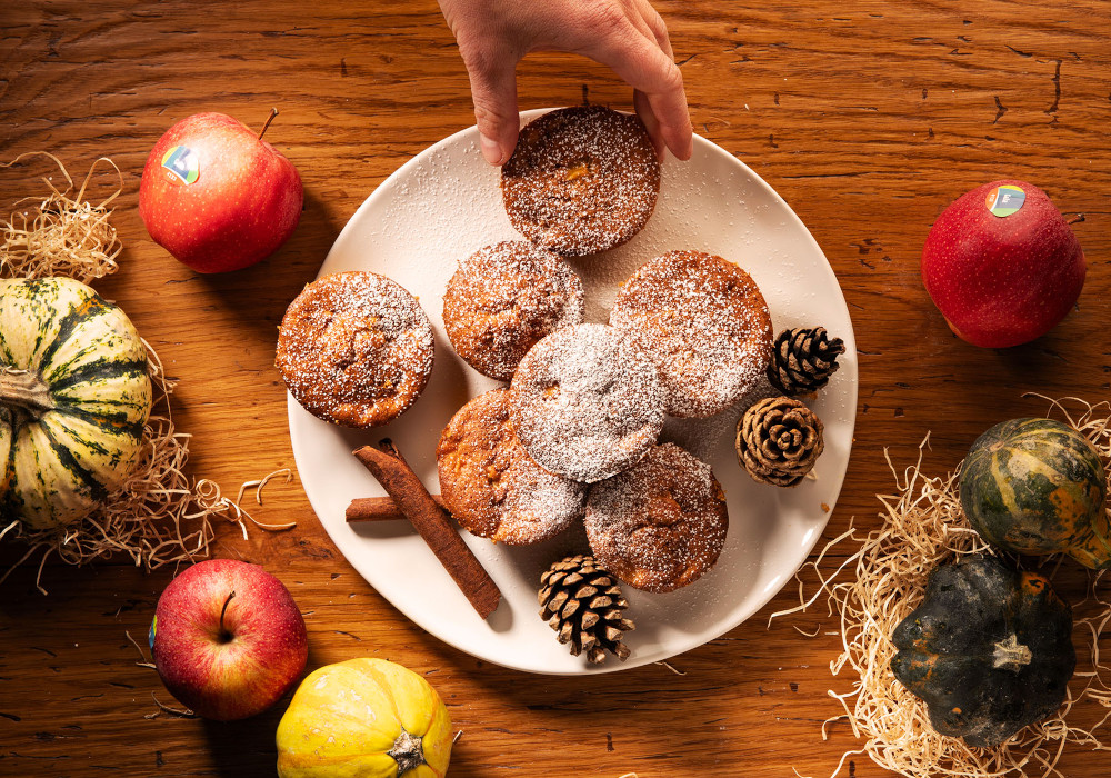 Tortini di zucca e mele speziati