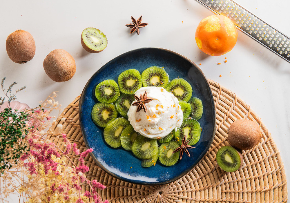 Carpaccio di kiwi